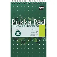 Pukka Pad Notitieblok A5 Gelinieerd Dubbeldraads Bovengebonden Karton Harde rug Groen Geperforeerd 160 Pagina's 3 Stuks à 80 Vellen