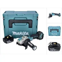 Makita DGA 521 M1X1J Accuslijper 18 V 125 mm X-LOCK Brushless + 1x accu 4.0 Ah + Makpac - zonder lader