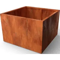 Geroba Artesa Rechthoekige plantenbakken Cortenstaal 1200 x 1200 x 800 mm