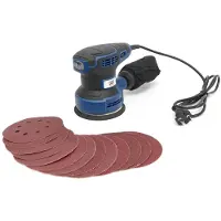 HBM Variabele Excenterschuurmachine 320 Watt Inclusief 12 Schuurvellen