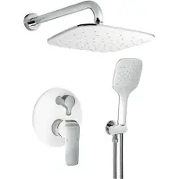 Novaservis Nobless Tina - Inbouw doucheset, chroom/wit SADA38050R,1