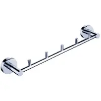 Nimco Unix - Handdoekhouder met 5 haken, chroom UN 13054-5-26
