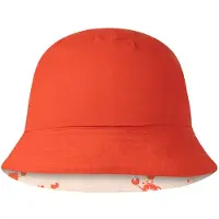 Swim Essentials Zonnehoed Omkeerbaar - Beige/rood - Crabby - 2/4 Years