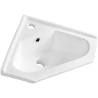 A&n&a aqualine Keramische hoekwastafel 41x41 cm, voor meubel