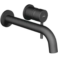 Jika Mio Style - Inbouw wastafelkraan, 2- gats installatie, met inbouwdeel, mat zwart H3112F67161201
