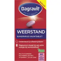 Dagravit Multivitaminen Weerstand - 2 x 60 kauwtabletten - Voordeelverpakking