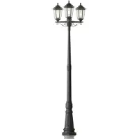 LINDBY Buitenverlichting , Nane, dimbare, Zwart, Kunststof, Antiek