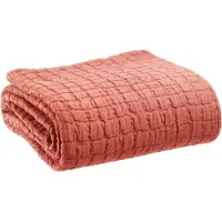 Vivaraise Swami plaid Pêche 240 X 260