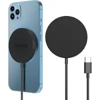 Accezz Wireless Charger USB-C - MagSafe en Qi2 Draadloze Oplader - 1 meter - Zwart