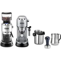 De'Longhi EC685MPACK Barista Pack Dedica Zilver