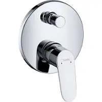 Hansgrohe Focus ééngreeps badmengkraan afbouwdeel met zekerheidscombinatie, chroom