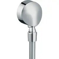 Hansgrohe - Fixfit E Slangaansluitknie met terugslagklep en kogelgewricht, chroom 27505000