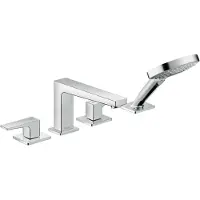 Hansgrohe Metropol 4-gats Badmengkraan inbouw Chroom