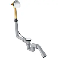 Hansgrohe Afvoer- en overloopset Exafill Plus, complete set voor standaard badkuipen, artikelnummer 58123000