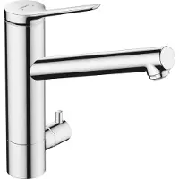 Hansgrohe Zesis M33 ééngreeps keukenmengkraan 200 met stopkraan voor keukenapparatuur, 1jet, chroom