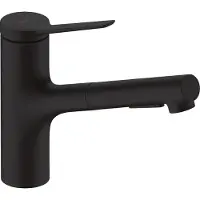 Hansgrohe Zesis M33 ééngreeps keukenmengkraan 150 uittrekbare vuistdouche 2jet sBox lite, mat zwart