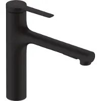 Hansgrohe Zesis M33 ééngreeps keukenkraan 160 met metalen uittrekbare vuistdouche, 2jet, sBox, mat zwart