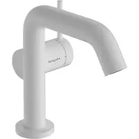 Hansgrohe Tecturis S ééngreeps wastafelkraan 110 Fine CoolStart met afvoerplug, mat wit
