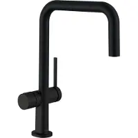 Hansgrohe Talis M54 ééngreeps keukenmengkraan U 220 met stopkraan voor vaatwasser, mat zwart