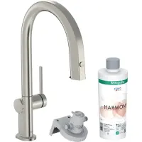 Hansgrohe aqittura m91 filter systeem 210, uittrekbare uitloop, starter set , rvs look