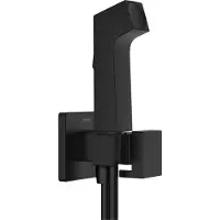 Hansgrohe bidethanddouche 1jet e ecosmart voor koud water met douchehouder en doucheslang 125 cm, mat zwart