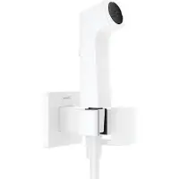 Hansgrohe bidethanddouche 1jet E EcoSmart voor warm water met douchehouder en doucheslang 125 cm, mat wit