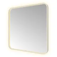 Hotbath &More SSQ80 Soft Square spiegel 80x80cm met verlichting, spiegelverwarming, kleurwissel, dimbaar en afstandsbediening RVS316