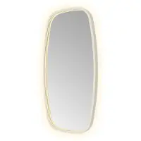Hotbath &More CON480 Contour spiegel 40x80cm met verlichting, spiegelverwarming, kleurwissel, dimbaar en afstandsbediening RVS316