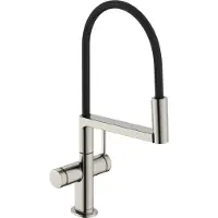 Hansgrohe Talis Select M54 PowderSpray - Keukenkraan met flexibele arm en vuistdouche, EcoSmart, rvs uitstraling 72861800