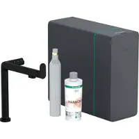 Hansgrohe aqittura m91 sodasystem 240, 1jet, starter set , mat zwart