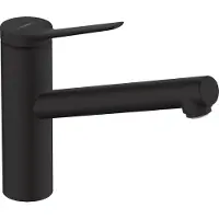 Hansgrohe zesis m33 eengreeps keukenmengkraan 150 lowpressure 1jet, mat zwart