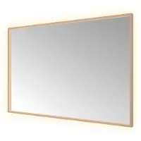 Hotbath &More Spiegel Square 120x80cm Directe & Indirecte Verlichting - Geborsteld Koper PVD - Glas - Rechthoekig - Spiegels, Badkamerspiegels - 8721333301238