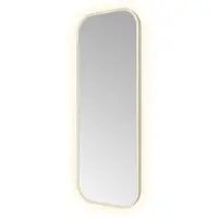 Hotbath &More Toiletspiegel Soft Square 30x80cm Indirecte Verlichting - RVS 316 - Glas - Afgeronde Hoeken - Spiegels, Badkamerspiegels - 8721333301733
