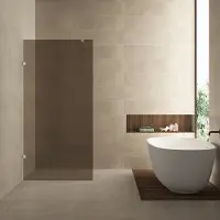 Wiesbaden Inloopdouche less 120x200 cm 8 mm nano vintage brons glas chroom