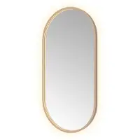 Hotbath &More Oval spiegel ovaal 50x100cm geborsteld koper PVD