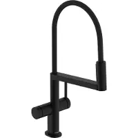 Hansgrohe Talis Select M54 PowderSpray ééngreeps keukenkraan Semi-Pro 3jet, mat zwart