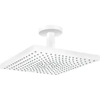 Hansgrohe raindance e hoofddouche 300 1jet ecosmart met plafondaansluiting, mat wit
