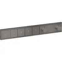 Hansgrohe RainSelect thermostaat inbouw voor 4 functies, Brushed Black Chrome