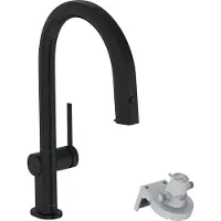 Hansgrohe Aqittura M91 Filter systeem 210, uittrekbare uitloop, 1jet, mat zwart