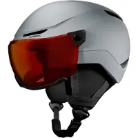 Atomic Revent Visor, skihelm met vizier, junior, grijs