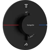 Hansgrohe ShowerSelect Comfort - Thermostatische inbouwkraan, voor 2 functies, mat zwart 15554670