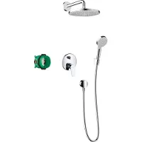 Hansgrohe crometta s complete inbouwset 240 1jet met eengreeps mengkraan, chroom