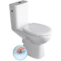 Sapho Verhoogd Toilet Handicap P-Trap Wit