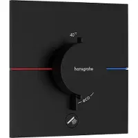 Hansgrohe ShowerSelect Comfort E thermostaat inbouw voor 1 functie en extra uitgang, mat zwart