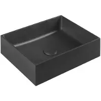Sapho Formigo Betonnen opbouwwastafel, 47,5x36,5cm, mat antraciet