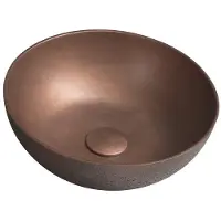 Sapho Vrijstaand waskom formigo dia. 39 cm rond koper