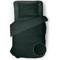 Eleganzzz Dekbedovertrek Micropercal Serenity Flow - deep teal 140x200/220cm
