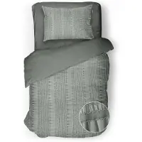 Eleganzzz Dekbedovertrek Micropercal Pure Stitches - soft green 140x200/220cm