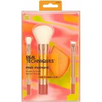 Real Techniques Midi Moment Face + Cheek+ Eye Brush Set