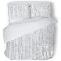 Eleganzzz Dekbedovertrek Micropercal Pure Stitches - crystal white 240x200/220cm